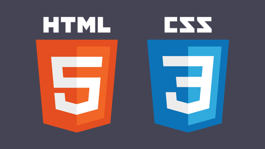 Logos des langages Web HTML et CSS