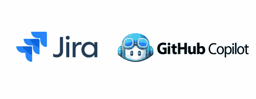 Logos des outils de gestion de projet et d'assistance au développement Jira et GitHub Copilot